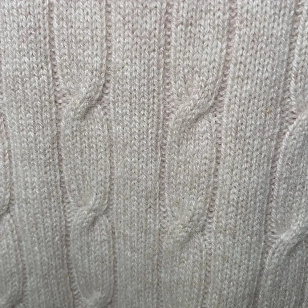 Izod Tan Cable knit cashmere sweater size XL